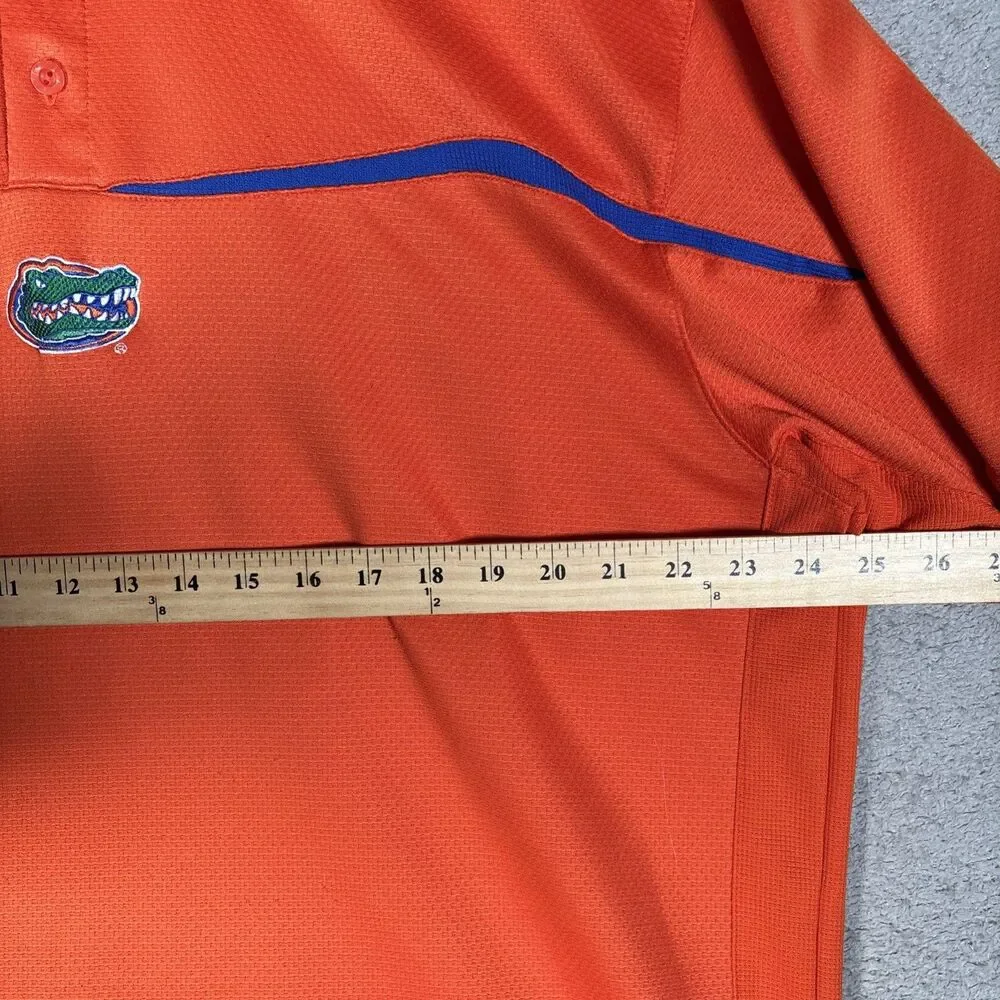 Florida Gators Nike Team Polo‎ Men’s Size XL Orange Center Logo Sphere Dry UF